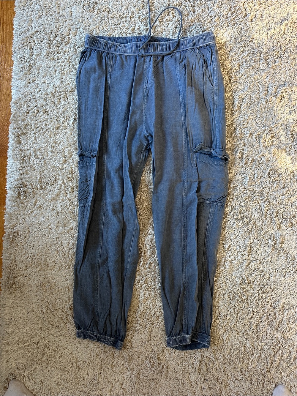 Women’s Blue Casual Lightweight Jogger Pants
